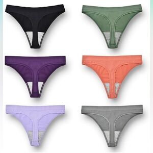 NEW 6 Pack Thong Style Panties